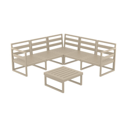Lounge MYKONOS LOUNGE CORNER SET - Taupe